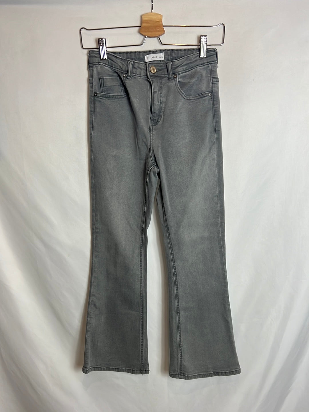 Mango pantalon gris shops