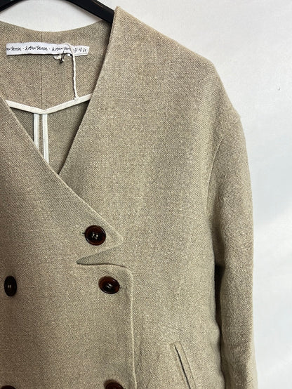 &OTHERSTORIES. Chaqueta lino beige oscuro. T S