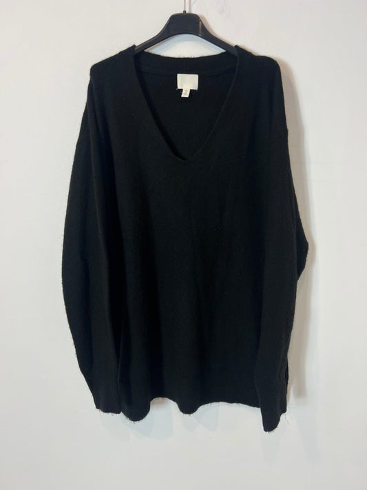 H&M. Jersey negro largo. T S