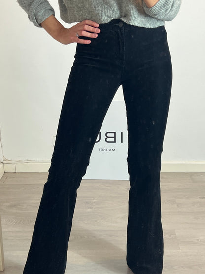 J BRAND. Pantalón pana negro  T.25(34)