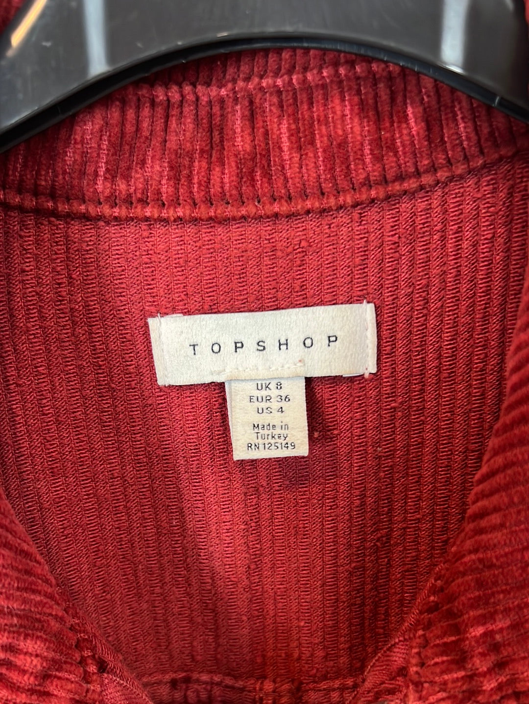 TOPSHOP. Mono largo teja pana T.36