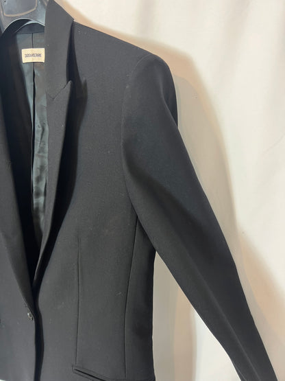 ZADIG&VOLTAIRE . Blazer negra detalle espada. T 36