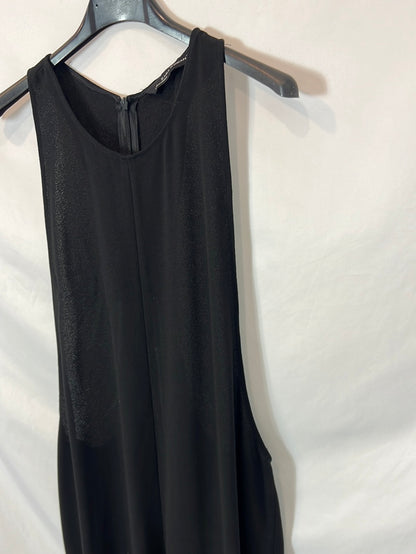 ZARA. Mono negro fluido T.s