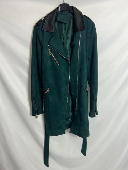 OTRAS. Chaqueta verde doble textura. T M