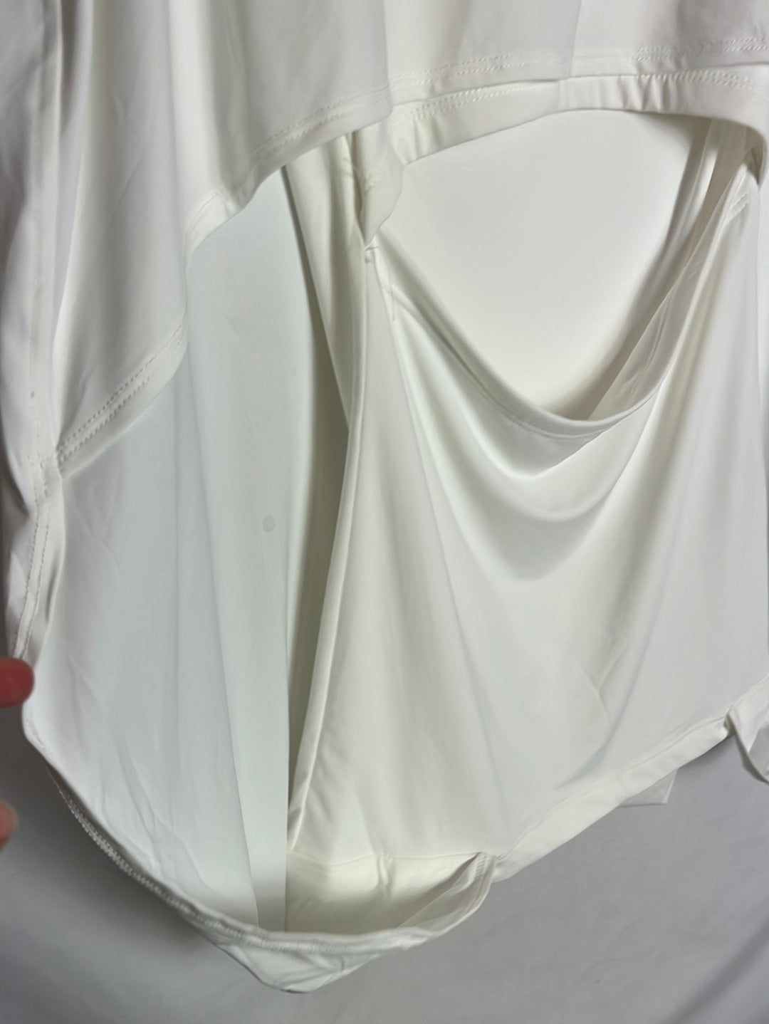 ZARA. Top blanco licra apertura . T XS