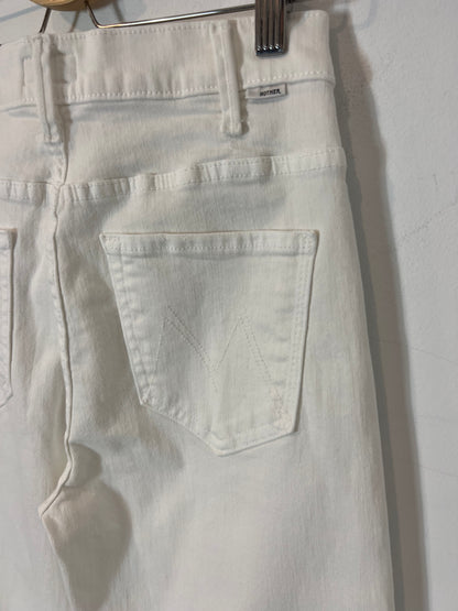 MOTHER. Pantalón denim blanco T.26 (36)