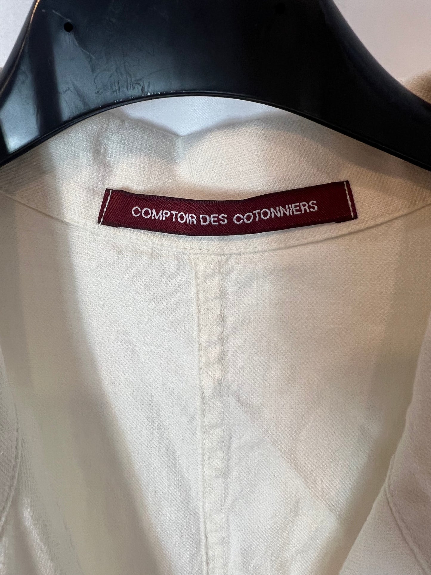 COMPTOIR DES COTTONIERS. Mono corto color crudo. T S