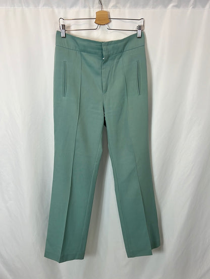 ISABEL MARANT. Pantalón fluido verde agua T.36