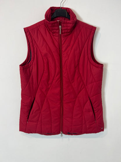 TOMMY HILFIGUER. Chaleco acolchado rojo. T L