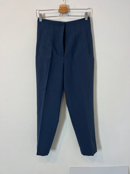 ZARA. Pantalón azul pinzas T.m