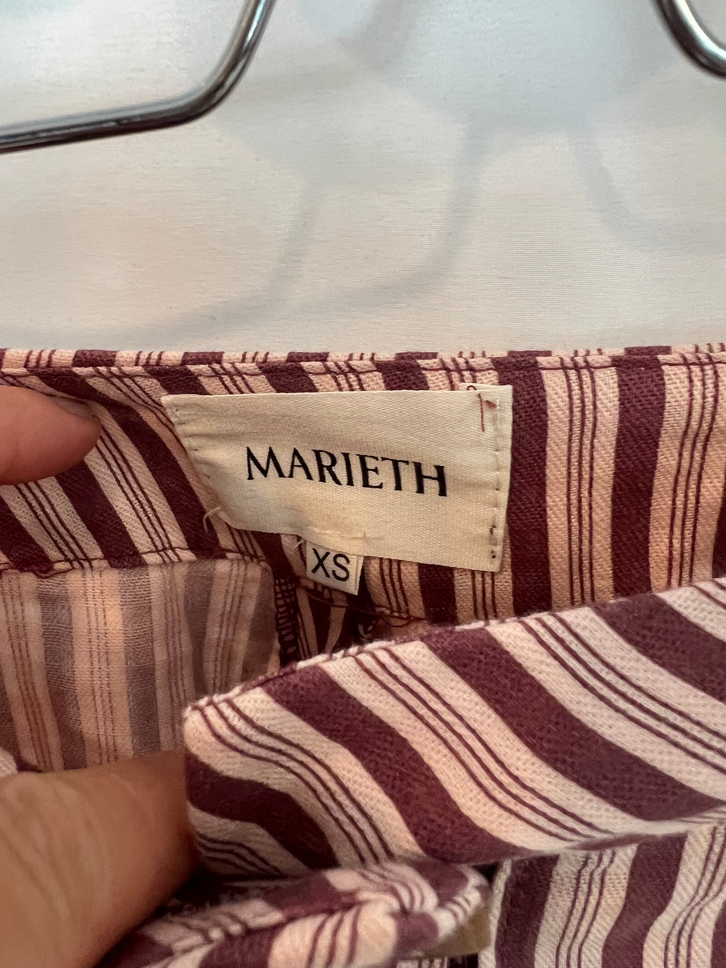 MARIETH. Pantalón algodón rayas. T XS