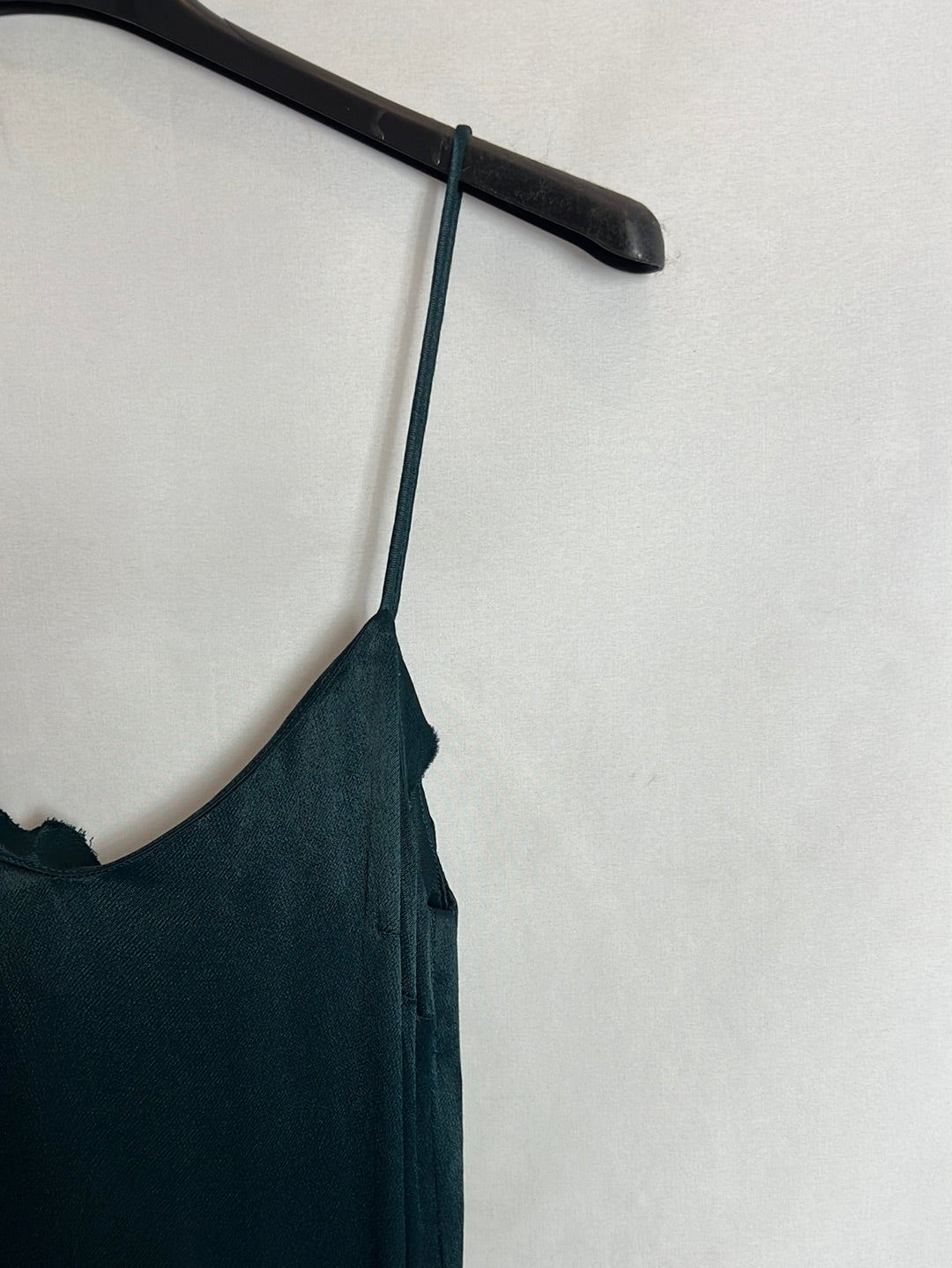 MANGO.Vestido midi verde T.xs