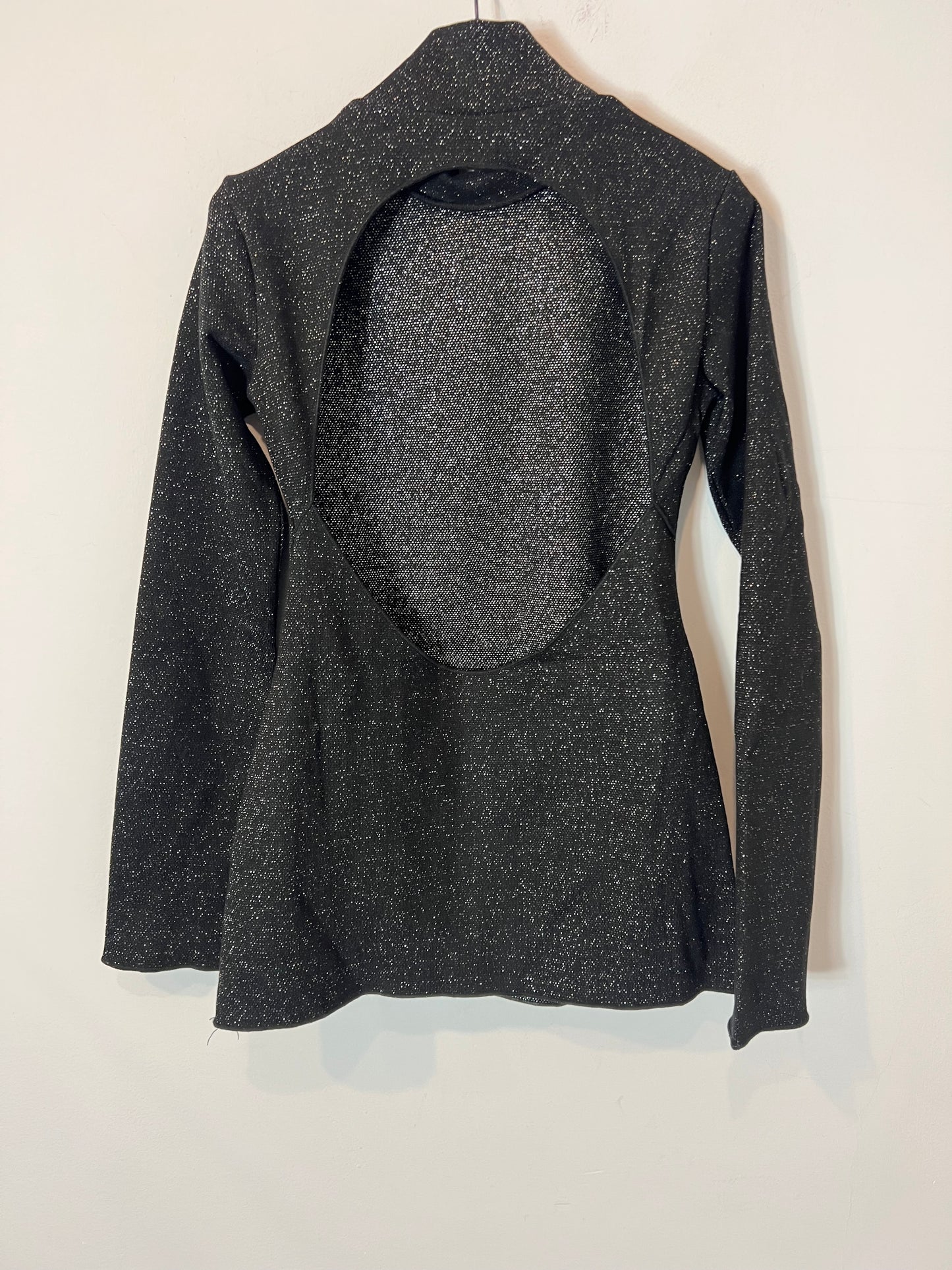 ZARA. Top largo brillo abertura espalda. T M