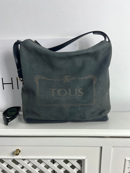 TOUS. Bolso mediano piel textura