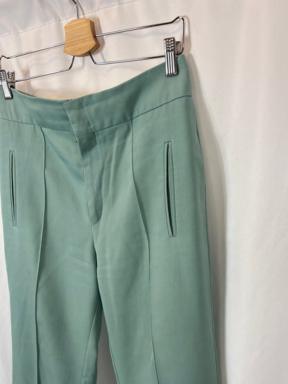 ISABEL MARANT. Pantalón fluido verde agua T.36