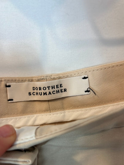 DOROTHEE SCHUMACHER. Pantalón beige pinzas. T 1 (s)