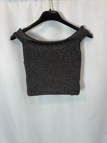 SUBDUED. Crop top hilos brillo colores. T S