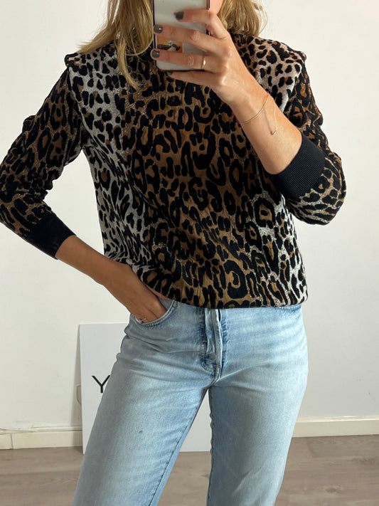 STELLA McCARTNEY. Jersey animal print. T 38