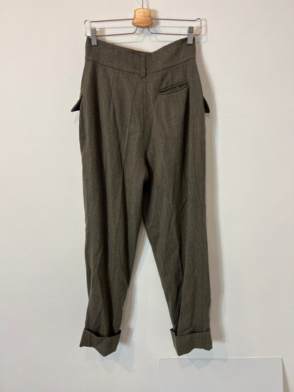 JIL SANDER. Pantalón pizas jaspeado. T 40 (36)