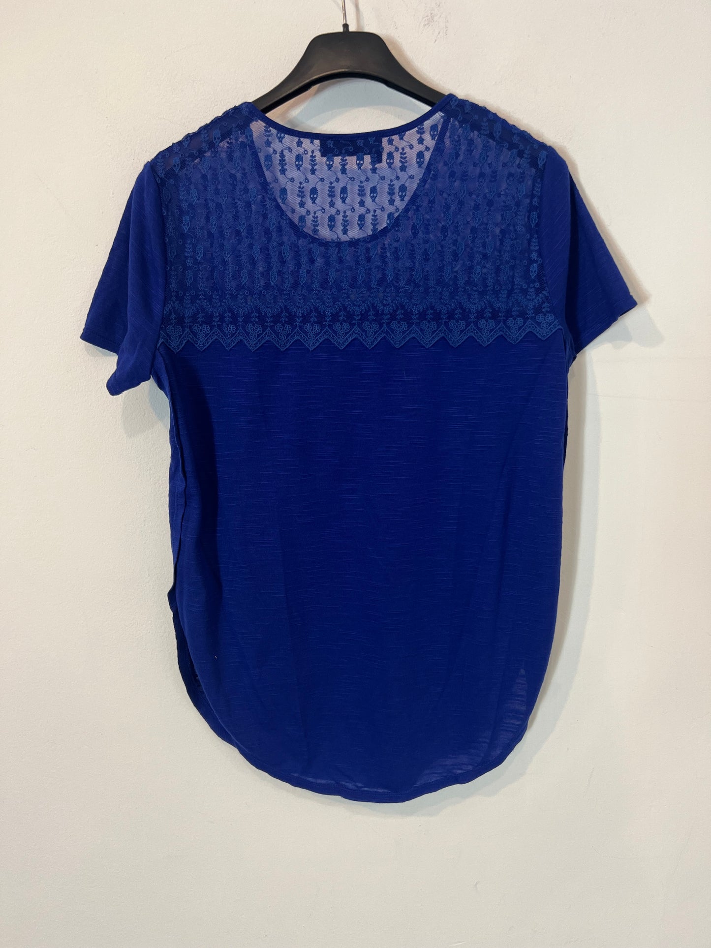 THE KOOPLES. Camiseta azul doble textura. T XS