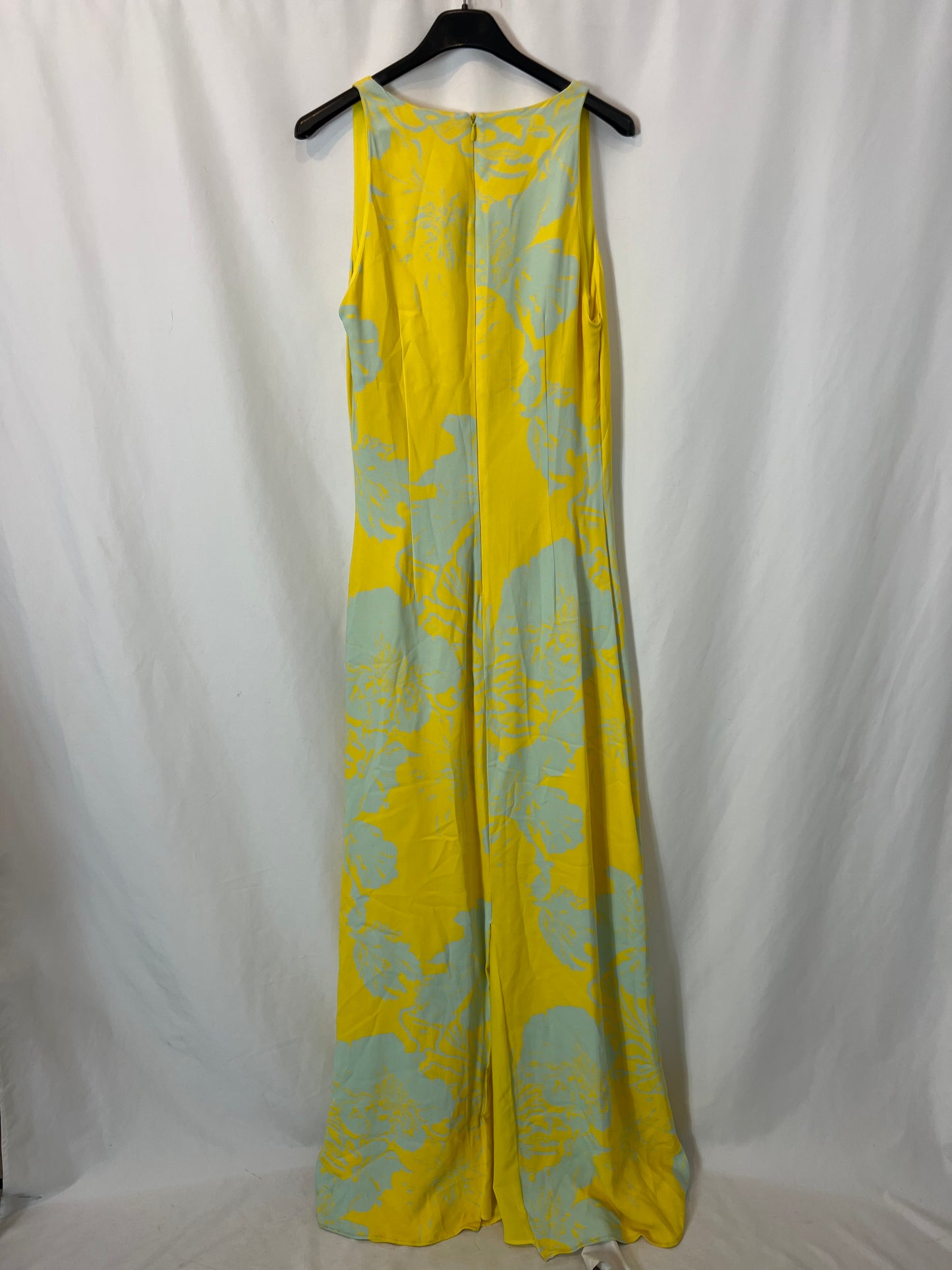 DOLORES PROMESAS. Vestido amarillo flores T.38