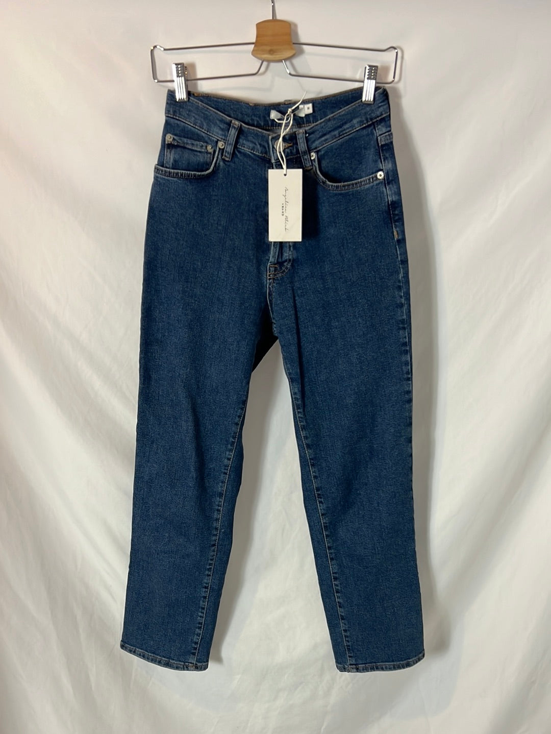 NA-KD. Pantalón denim oscuro T.36