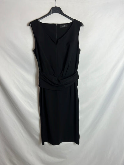 SAND COPENHAGEN. Vestido negro detalle cintura T.34