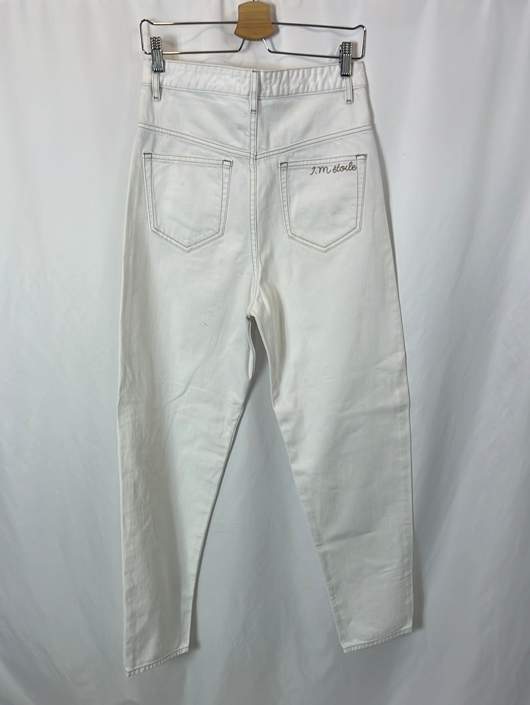 ISABEL MARANTETOILE. Pantalón blanco denim T.36