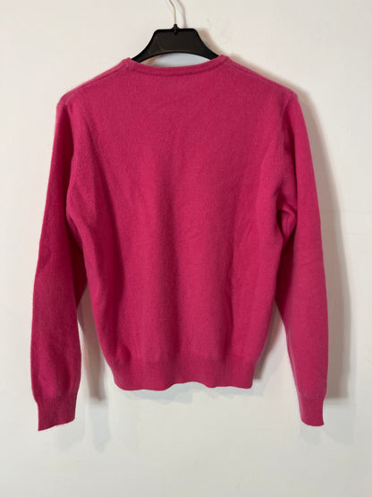 EL CORTE INGLÉS. Jersey fucsia cashmere. T 40 ( S/M)