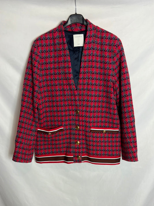 SANDRO. Chaqueta colores tweed . T40