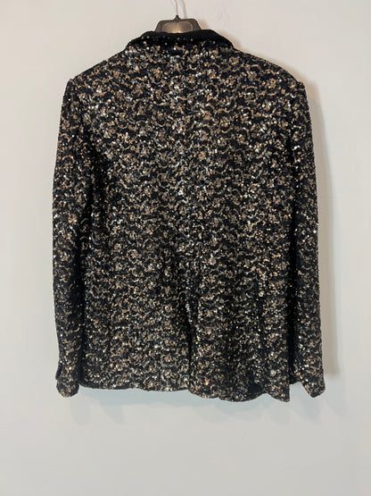 ZADIG&VOLTAIRE. Chaqueta lentejuelas negras y doradas. T S