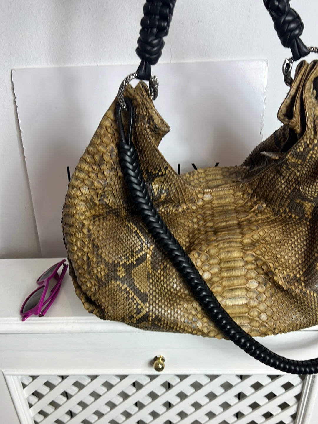 NM NOUMAD. Bolso piel efecto cocodrilo estilo saco