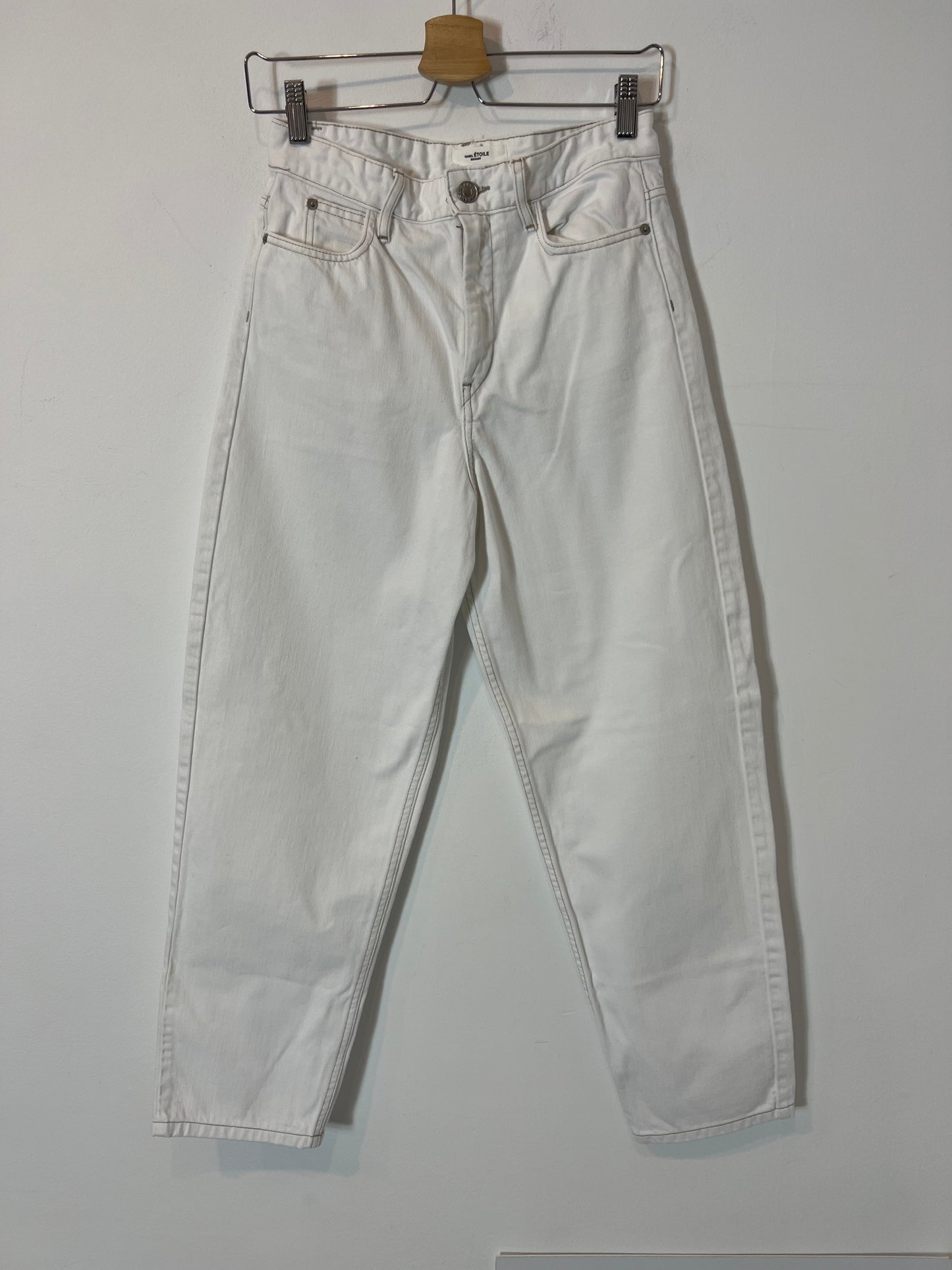 ISABEL MARANT. Pantalón denim blanco T.34