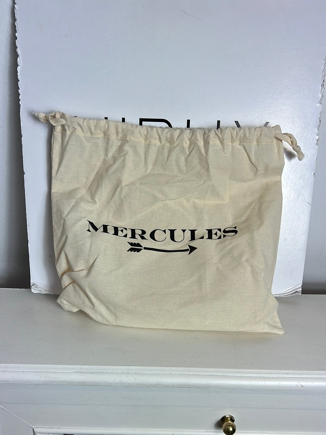 MERCULES. Bolso piel marrón doble textura