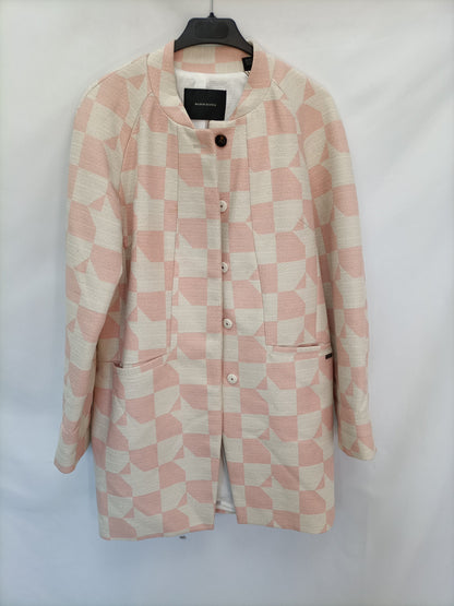 MAISON SCOTCH. Abrigo fino/ chaqueta fino tonos pastel T.2 (M)