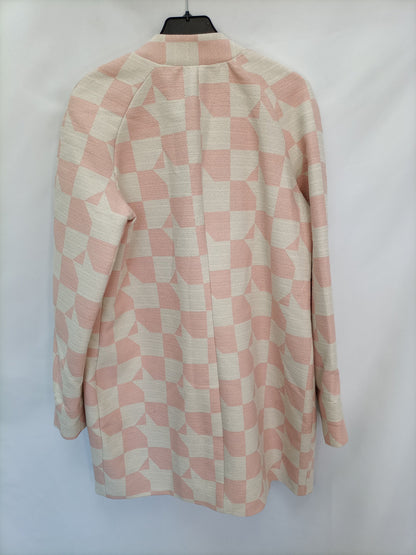 MAISON SCOTCH. Abrigo fino/ chaqueta fino tonos pastel T.2 (M)