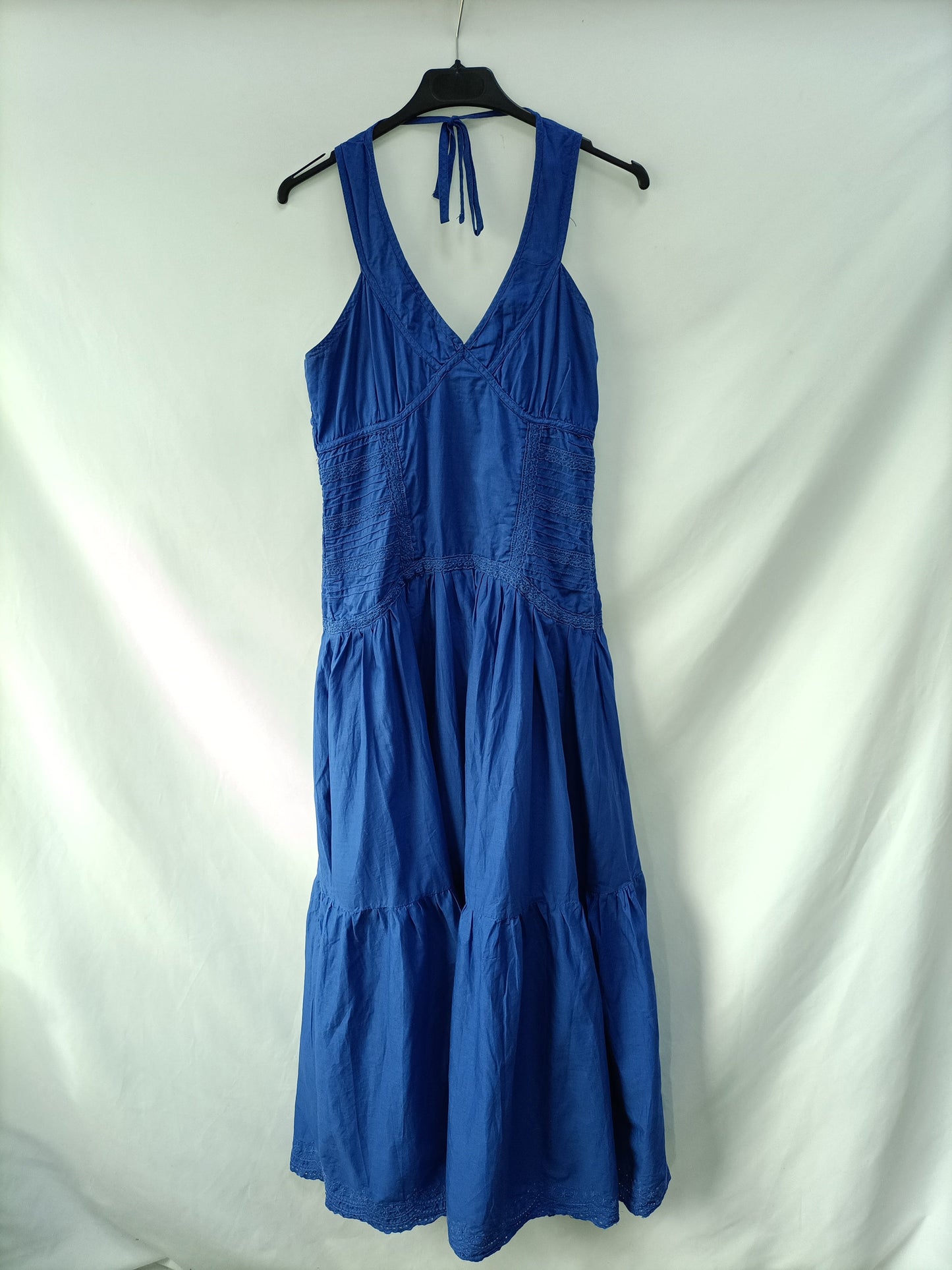 LAURA JO.Vestido largo azul T.m