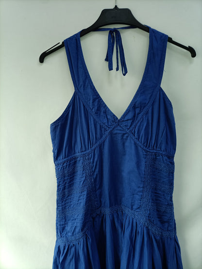 LAURA JO.Vestido largo azul T.m