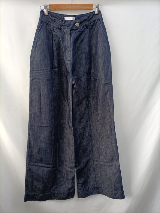 MVP WARDROBE. Pantalón denim ancho  T.38