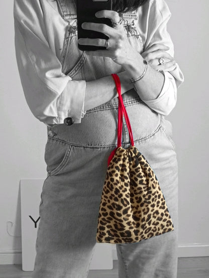 LAIA ALEN. Bolso saco animal print