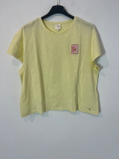 DES PETITE HAUTS. Camiseta amarilla  T1(s)