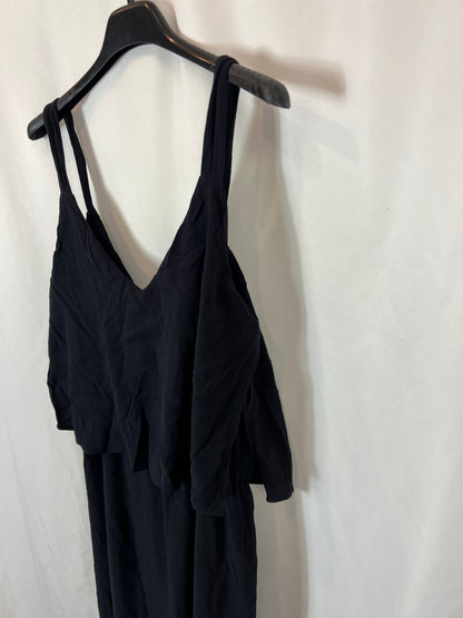 ZARA. Vestido largo azul aperturas . T XS