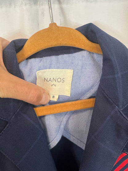 NANOS. Blazer azul cuadros. T 8 años