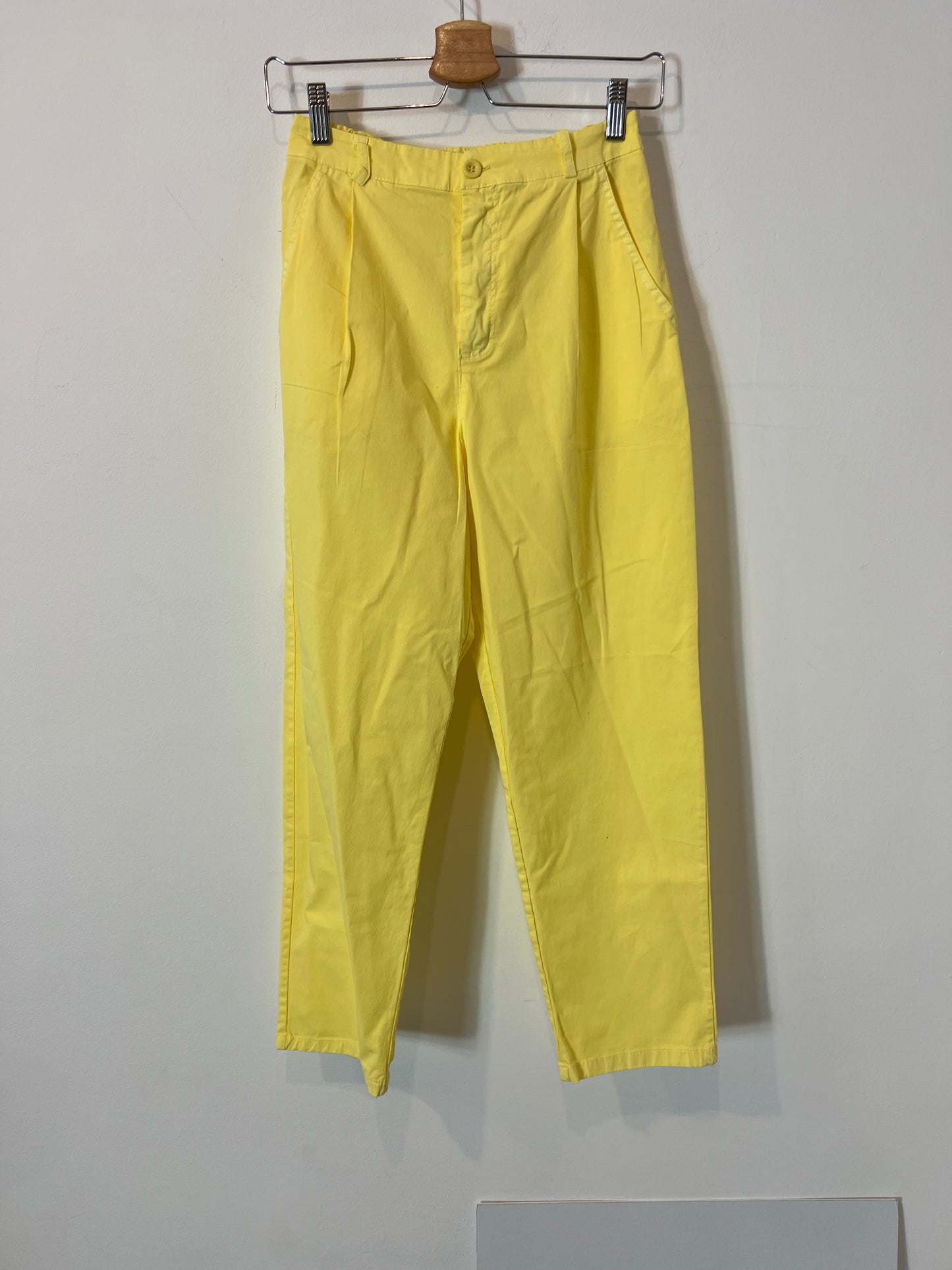 ZEROASSOLUTO. Pantalón amarillo algodón. T S