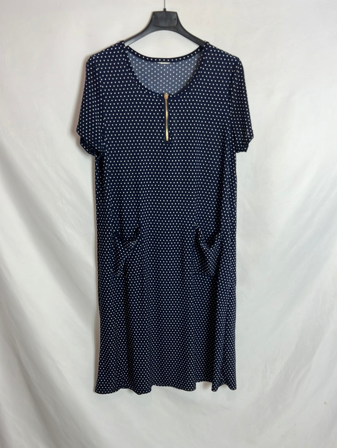 OTRAS. Vestido azul lunares T M/L