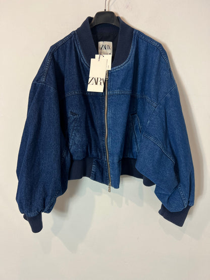 ZARA. Cazadora denim detalle manga. T M