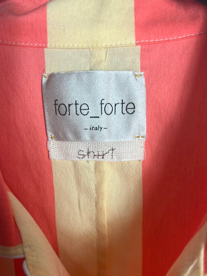 FORTE FORTE. Camisa estilo pijamero rayas. T 1 (s/m)