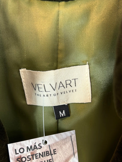 VELVART. Abrigo estampado textura T.m