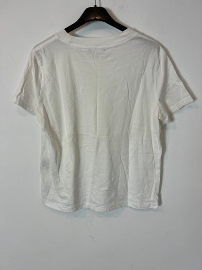 ZARA. Camiseta blanca básica. T M