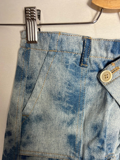 ZARA. Pantalón corto denim efecto tie dye. T 5 años